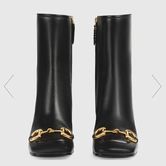 New Gucci mid-heel ankle boot with Horsebit - Picture 6 of 16